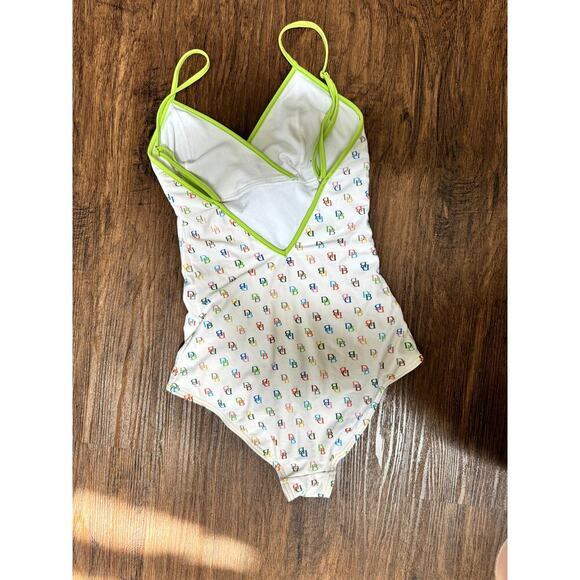 Dooney & Bourke Y2K One Piece Vintage Swimsuit Monogram - Picture 4 of 5